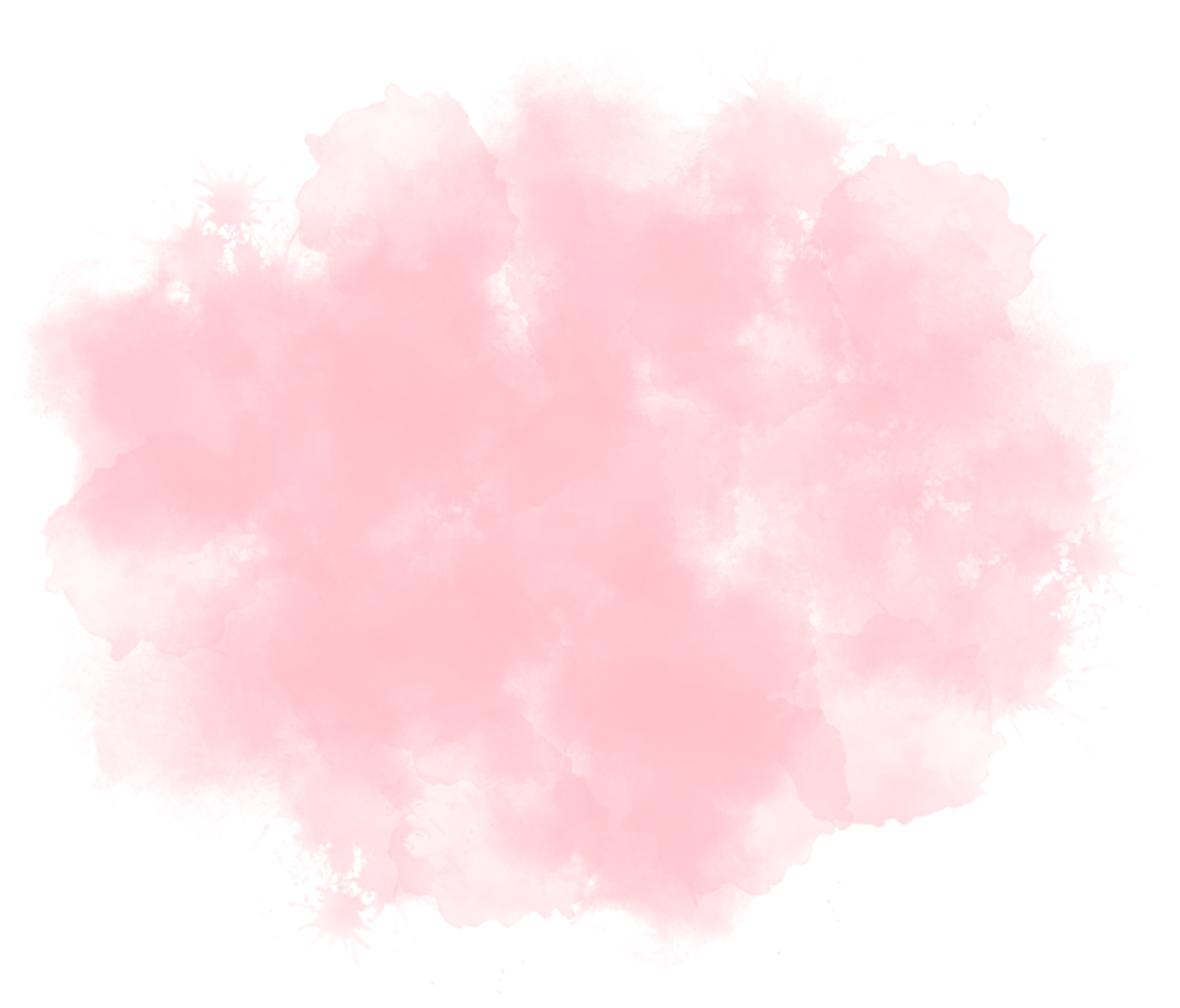 Pink Watercolor Cloud